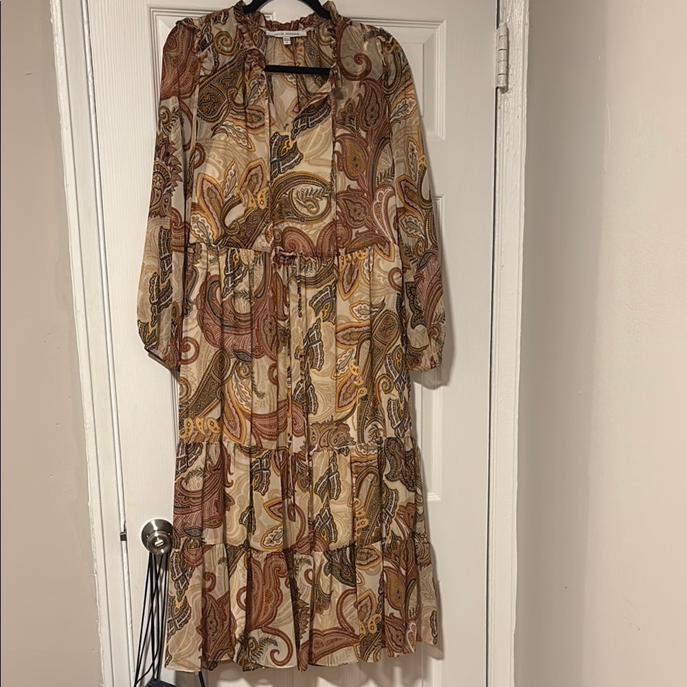 EUC Julia Jordan Paisley Print Women's Dress Size 6